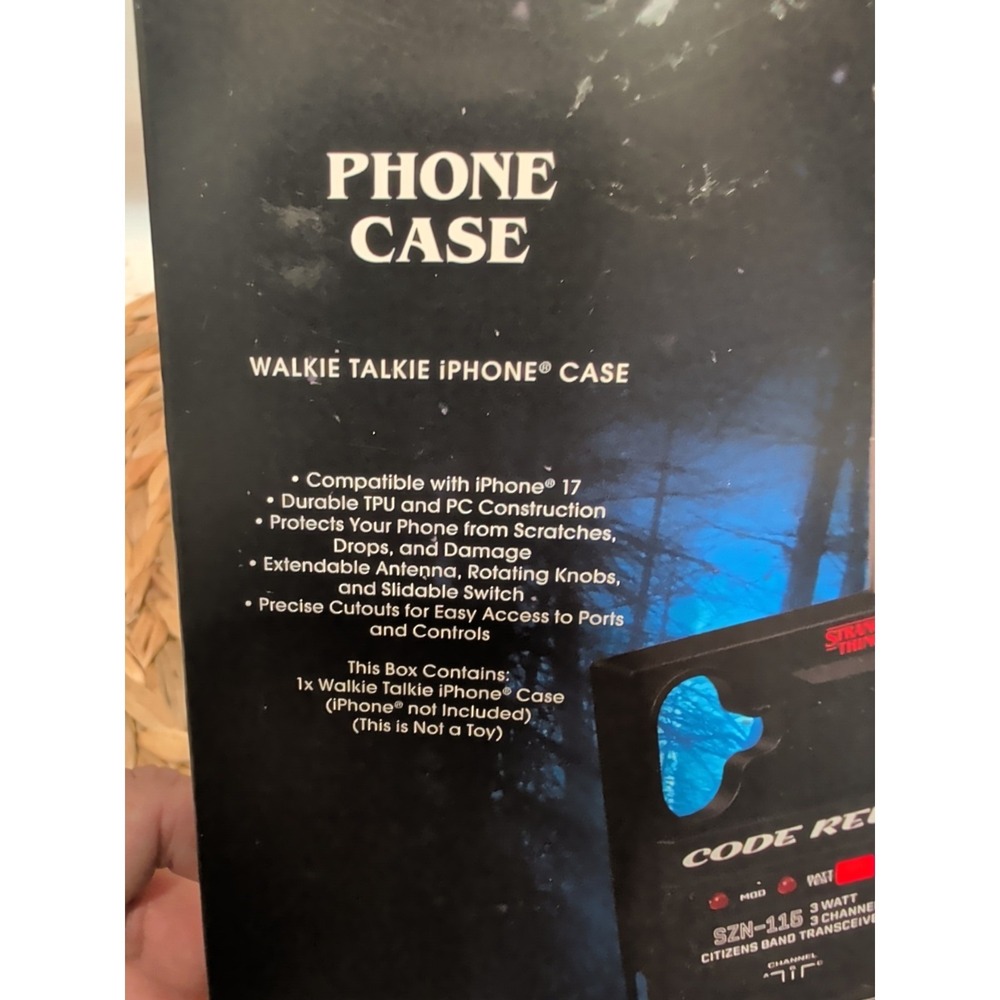 Stranger Things Netflix Walkie Talkie iPhone 17 Code Red Phone Case‎ New - Picture 3 of 4